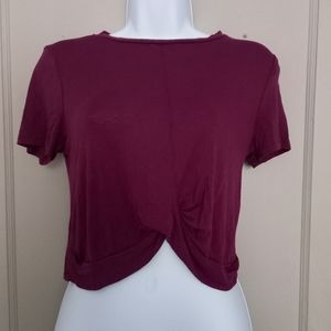 Maroon crop top